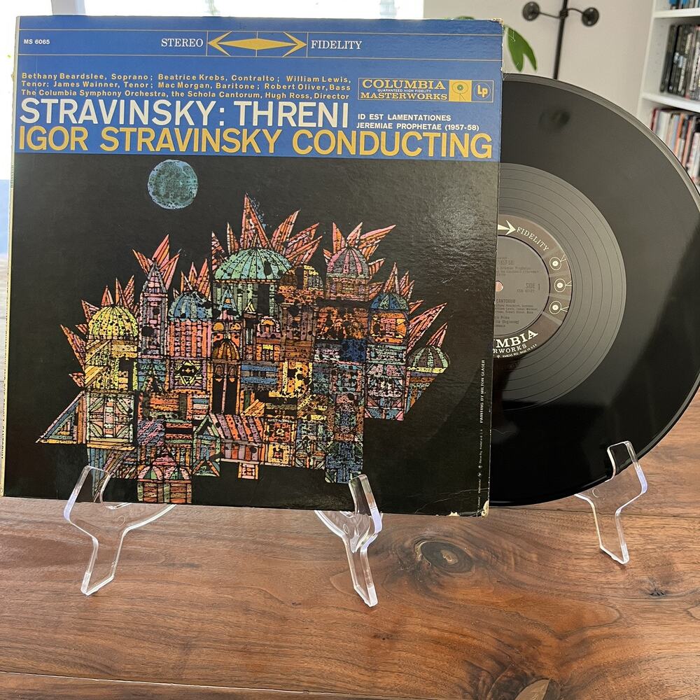 Stravinsky Threni Id Est Lamentationes Jeremiae Prophetae LP Columbia MS 6065